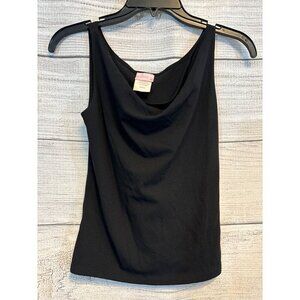 Sparkle Basic Black Sleeveless Tank Top S